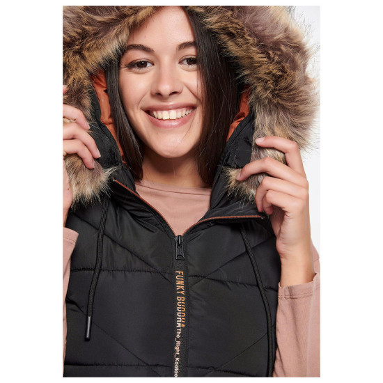 Funky Buddha Γυναικείο αμάνικο μπουφάν